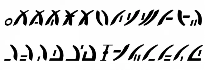 Zeta Reticuli Italic Fuentes MAYÚSCULAS