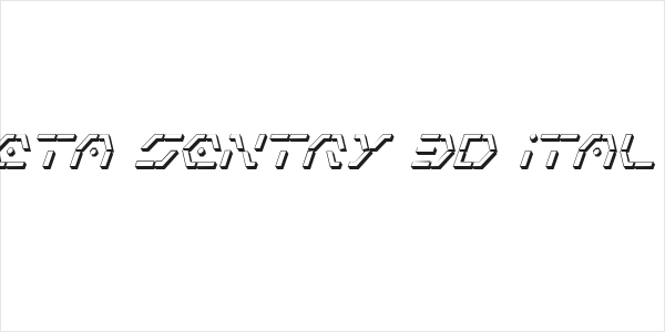 Zeta Sentry 3D Italic Logo