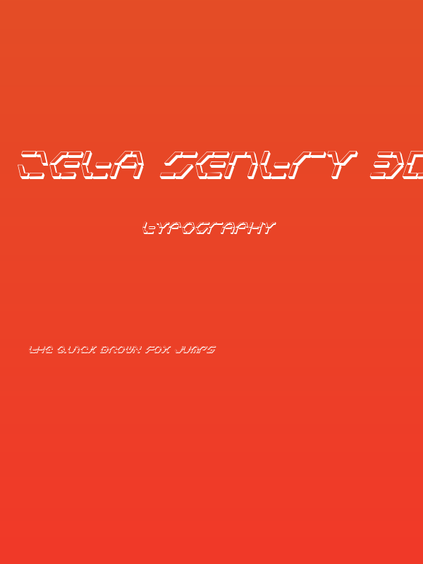 Zeta Sentry 3D Italic Poster
