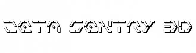 Zeta Sentry 3D  Fuentes Gratis Descargar