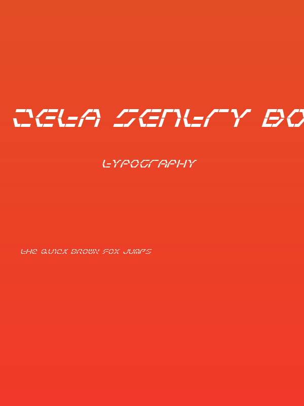 Zeta Sentry Bold Italic Poster
