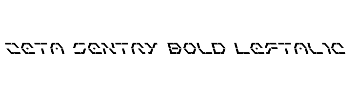 Zeta Sentry Bold Leftalic  Descarca Fonturi Gratis