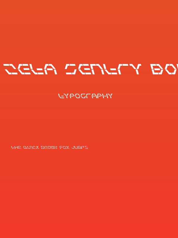 Zeta Sentry Bold Leftalic Poster