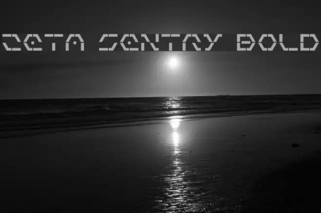 Zeta Sentry Bold Font examples