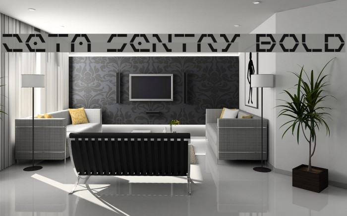 Zeta Sentry Bold Font examples