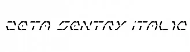 Zeta Sentry Italic  免费字体下载
