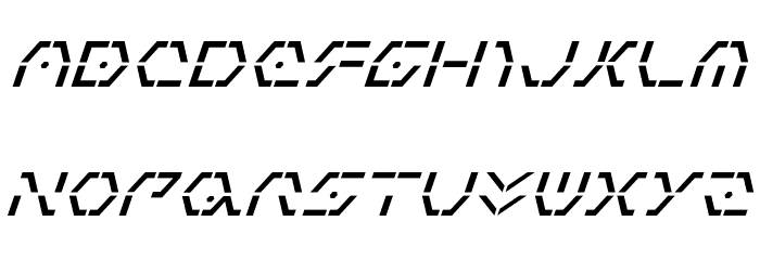 Zeta Sentry Italic Font LOWERCASE