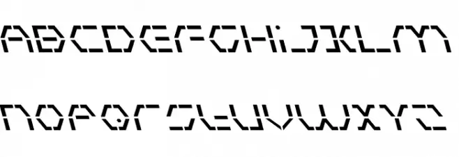 Zeta Sentry Leftalic 字体 大写