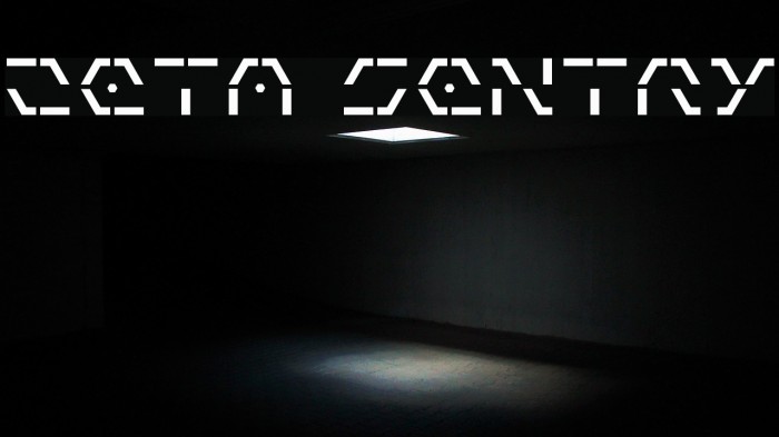 Zeta Sentry Font examples