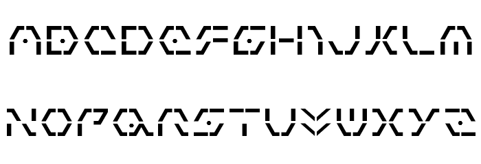 Zeta Sentry Font LOWERCASE