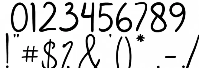 Zettama Font OTHER CHARS