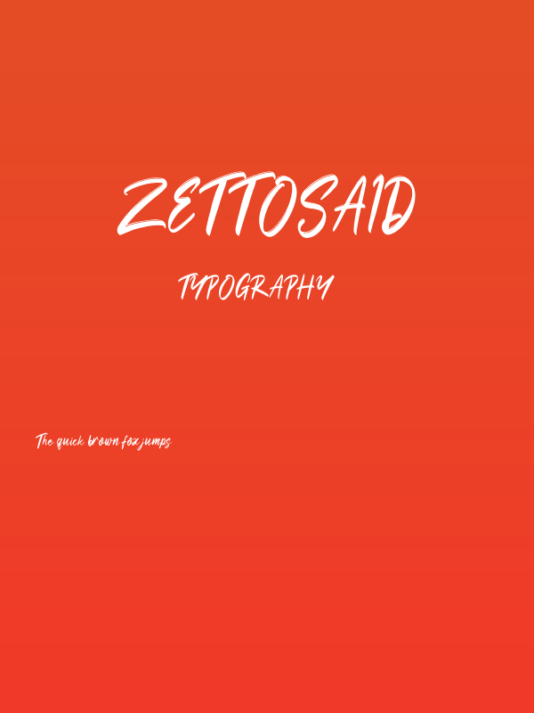 Zettosaid Poster