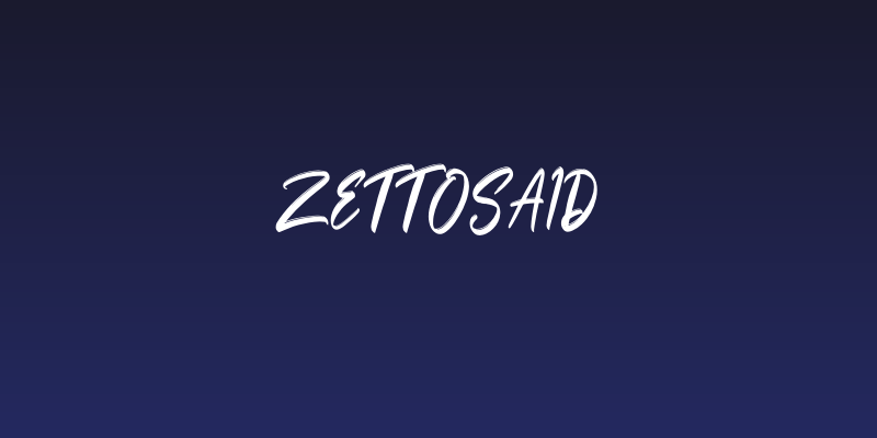 Zettosaid Social Header