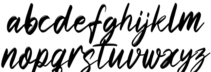 Zettosaid Font LOWERCASE