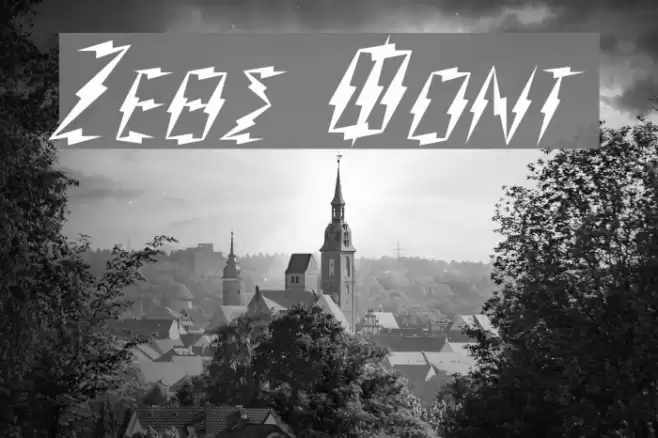 Zeus Font examples
