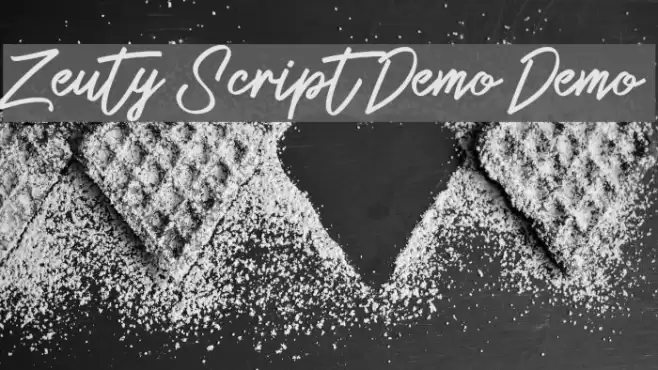Zeuty Script Demo Demo Font examples