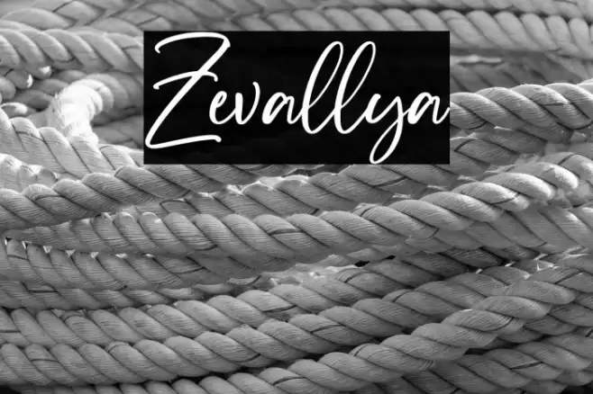 Zevallya Font examples