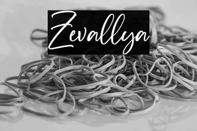 Zevallya Font examples