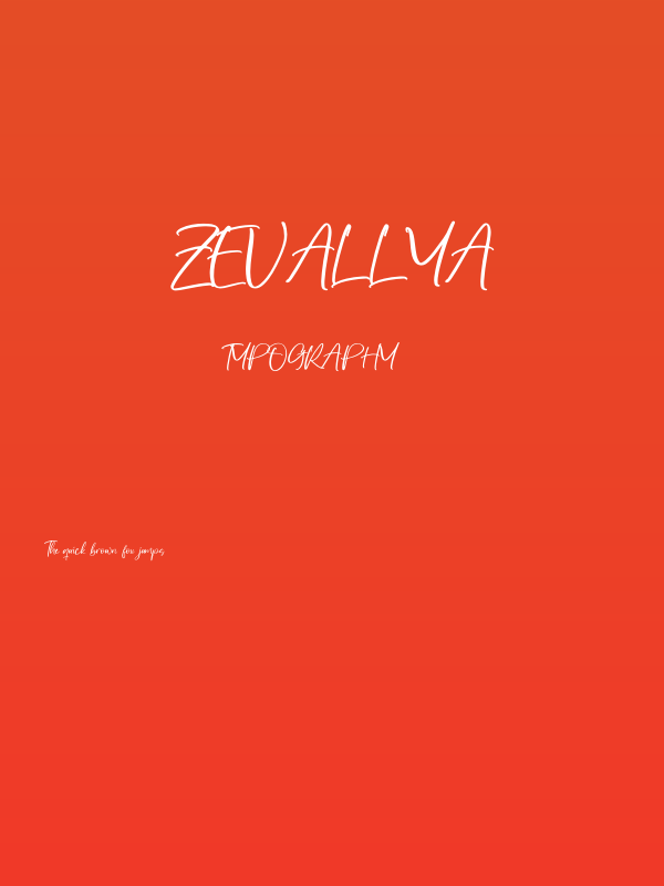 Zevallya Poster
