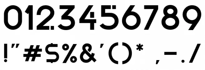 Zexo Font OTHER CHARS