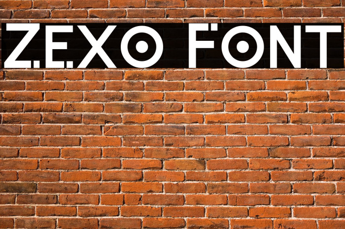 Zexo Font examples