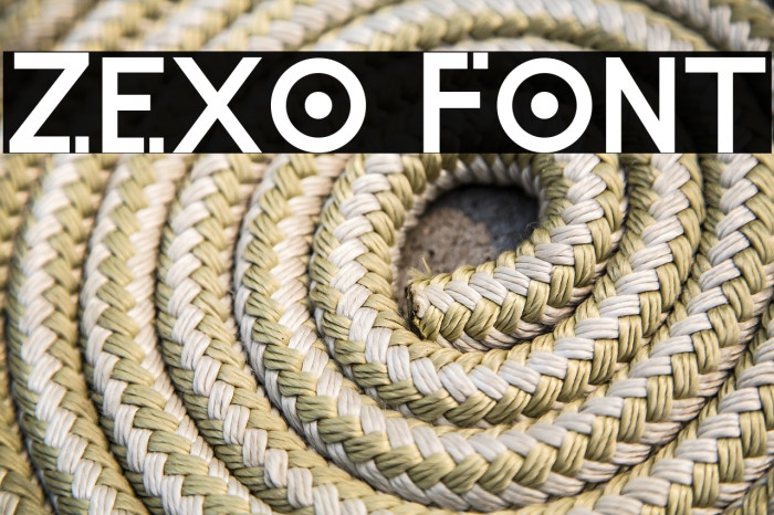 Zexo Font examples