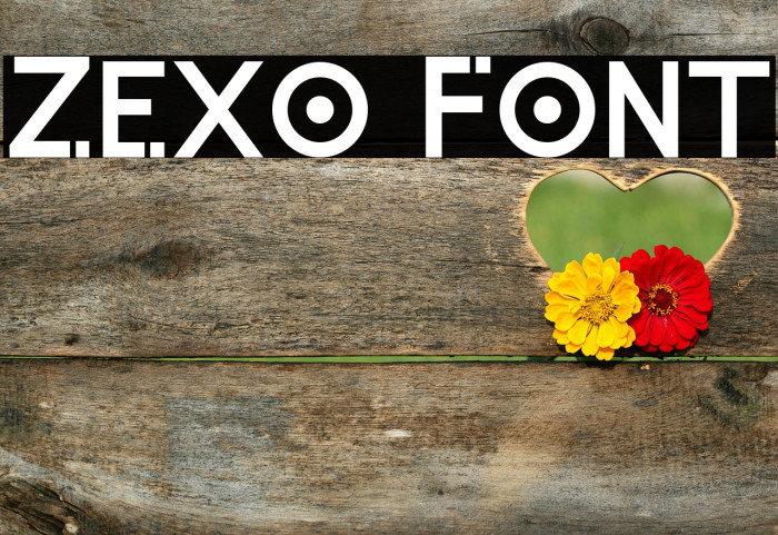 Zexo Font examples