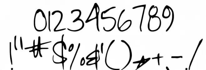 Zeyada Font OTHER CHARS