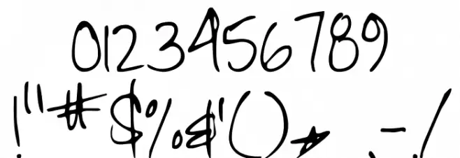 Zeyada Font OTHER CHARS