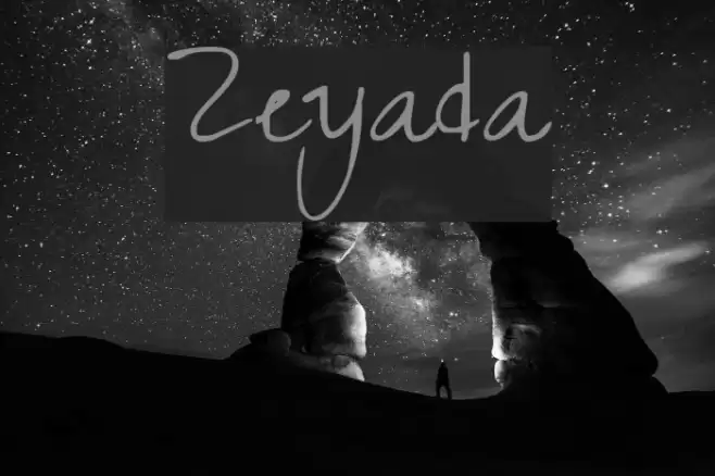 Zeyada Font examples