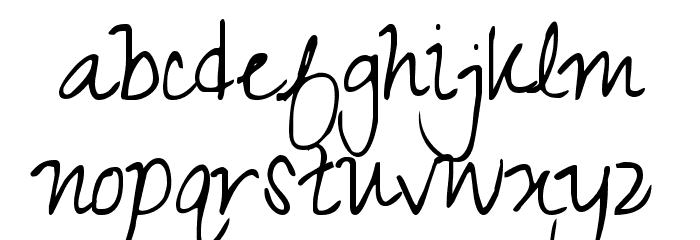 Zeyada Font LOWERCASE
