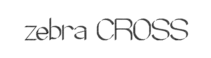 zebra CROSS फ़ॉन्ट