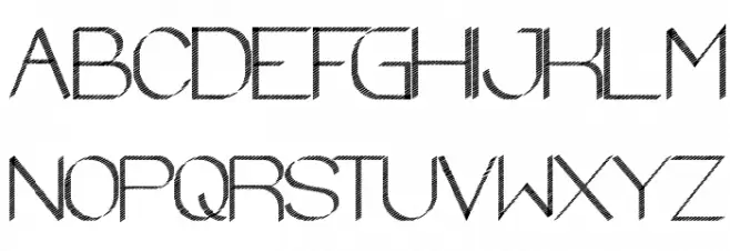 zebra CROSS Шрифта ВЕРХНИЙ