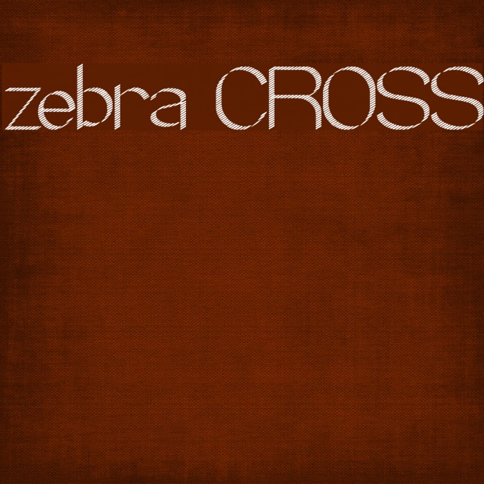 zebra CROSS Font examples