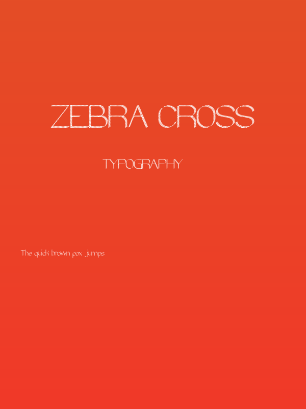 zebra CROSS Poster
