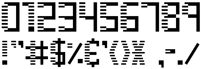 zebra deco Font OTHER CHARS