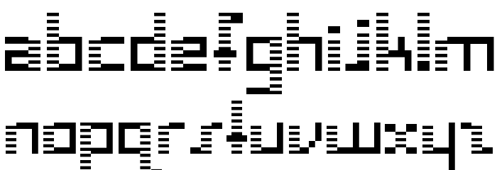 zebra deco Font LOWERCASE