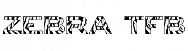 zebra tfb  Descarca Fonturi Gratis