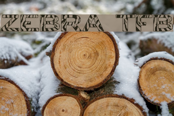 zebra tfb Font examples
