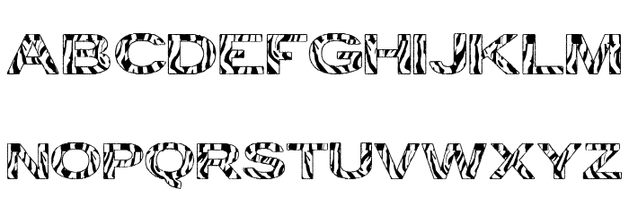 zebra tfb Font LOWERCASE