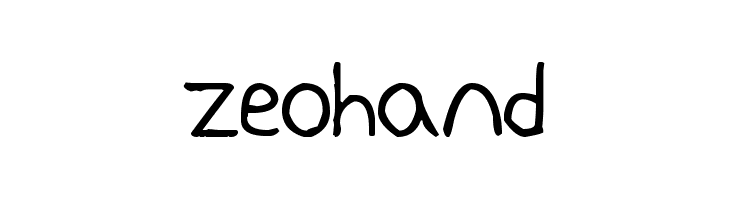 zeohand Font
