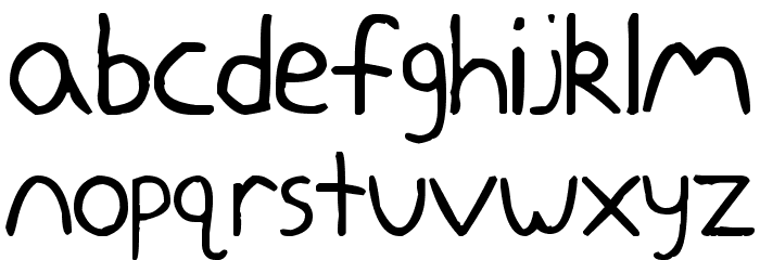 zeohand Font LOWERCASE