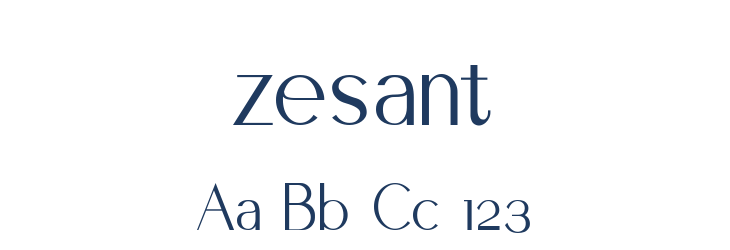 zesant Font Preview