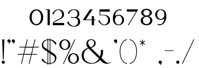 zesant Font OTHER CHARS