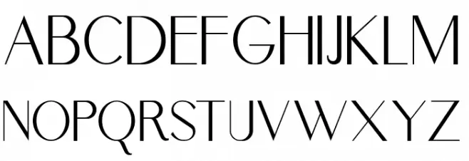zesant Schriftart Groß
