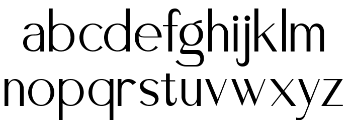 zesant Font LOWERCASE