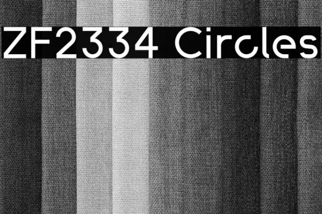 ZF2334 Circles Шрифта examples