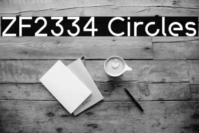 ZF2334 Circles Шрифта examples
