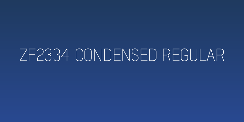 ZF2334 Condensed Regular Social Header
