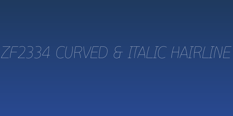 ZF2334 Curved & Italic Hairline Social Header